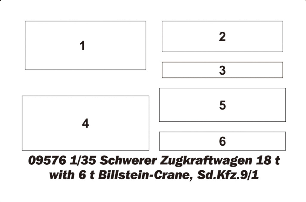 Trumpeter 09575 Schwerer Zugkraftwagen 18 t Sd.Kfz.9 Artillery Version 1/35 – image 5
