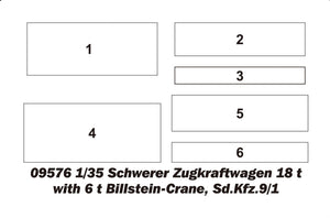 Trumpeter 09575 Schwerer Zugkraftwagen 18 t Sd.Kfz.9 Artillery Version 1/35 – image 5