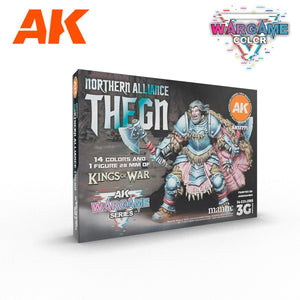 AK Interactive AK11771 NORTHERN ALLIANCE THEGN – WARGAME STARTER SET – 14 COLORS &amp;amp; 1 FIGURE