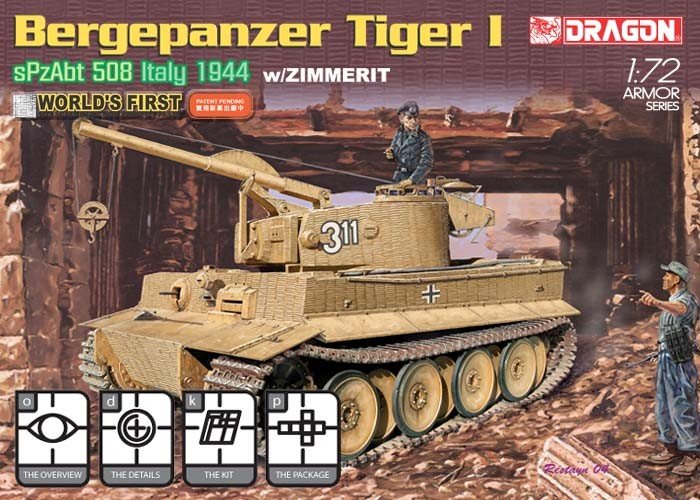 Dragon 7210 Tigre de démolition avec Zimmerit (1/72)