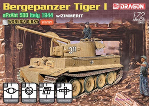 Dragon 7210 Demolition Tiger w/Zimmerit 1/72