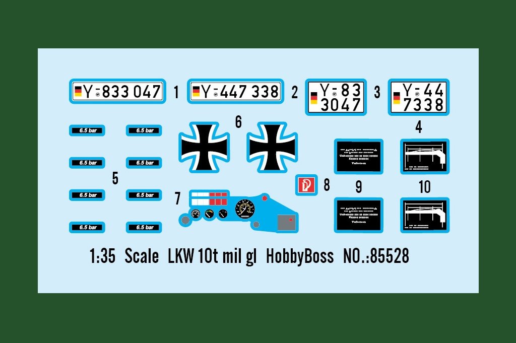 Hobby Boss 85528 ​​LKW 10t mil gl 1/35 – Bild 3