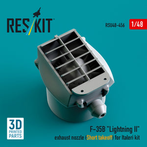 RESKIT RSU48-0456 Tuyère d&amp;#39;échappement F-35B « Lightning II » (décollage court) pour maquette Italeri (impression 3D) au 1/48 – image 2