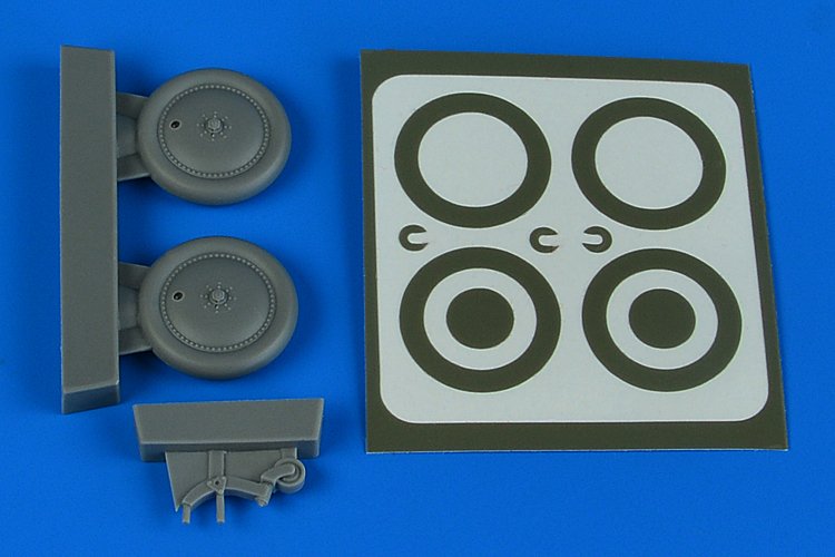 Aires 4869 K5Y Willow wheels &amp; paint masks 1/48 Otaki