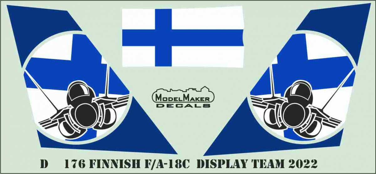 ModelMaker Decals D48177 Finnish F/A-18C Display Team 2022 1/48 – image 3