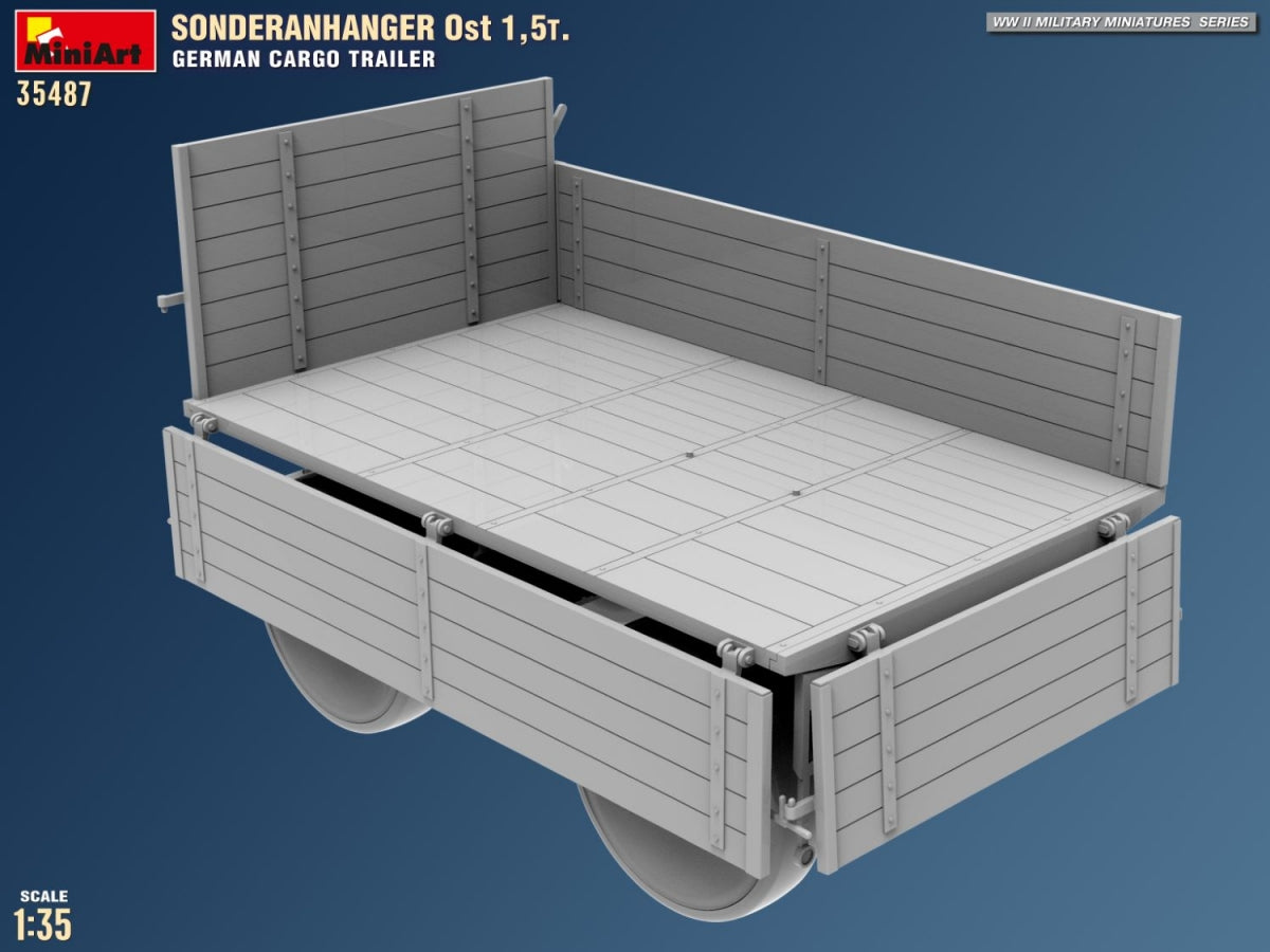 MiniArt 35487 Sonderanhanger 0st 1.5T. German Cargo Trailer 1/35 – image 13