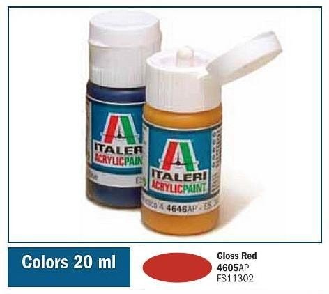 Italeri 4605AP Rouge Brillant 20 ml 