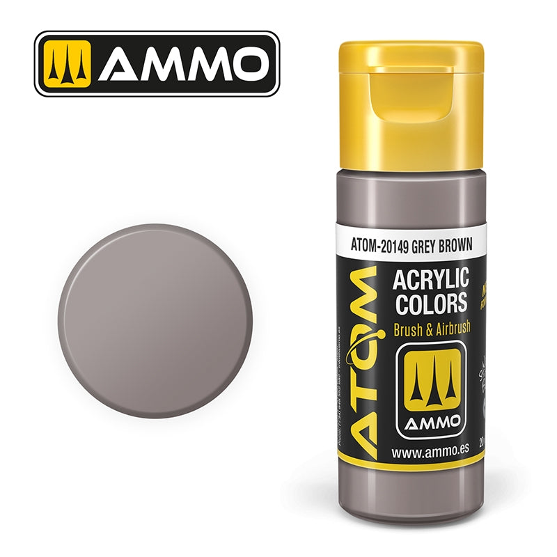 AMMO of Mig Jimenez 20149 ATOM COLOR Gray Brown 20ml