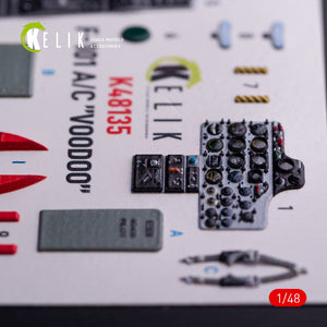 Kelik K48135 F-101A/C VooDoo - interior 3D decals for Zimi Model/KittyHawk kit 1/48
