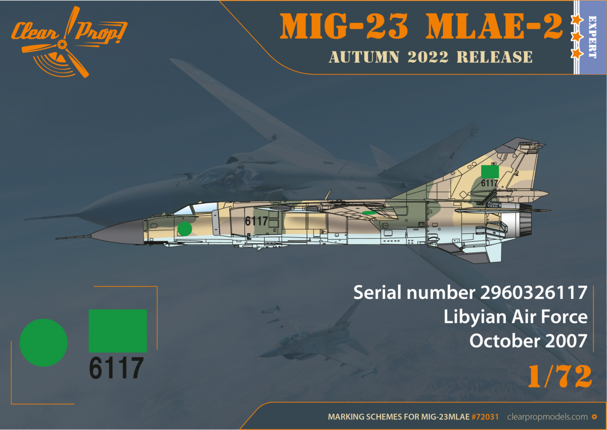 Clear Prop! CP72031 MiG-23MLAE-2 Flogger-G EXPERT KIT 1/72 – Bild 6