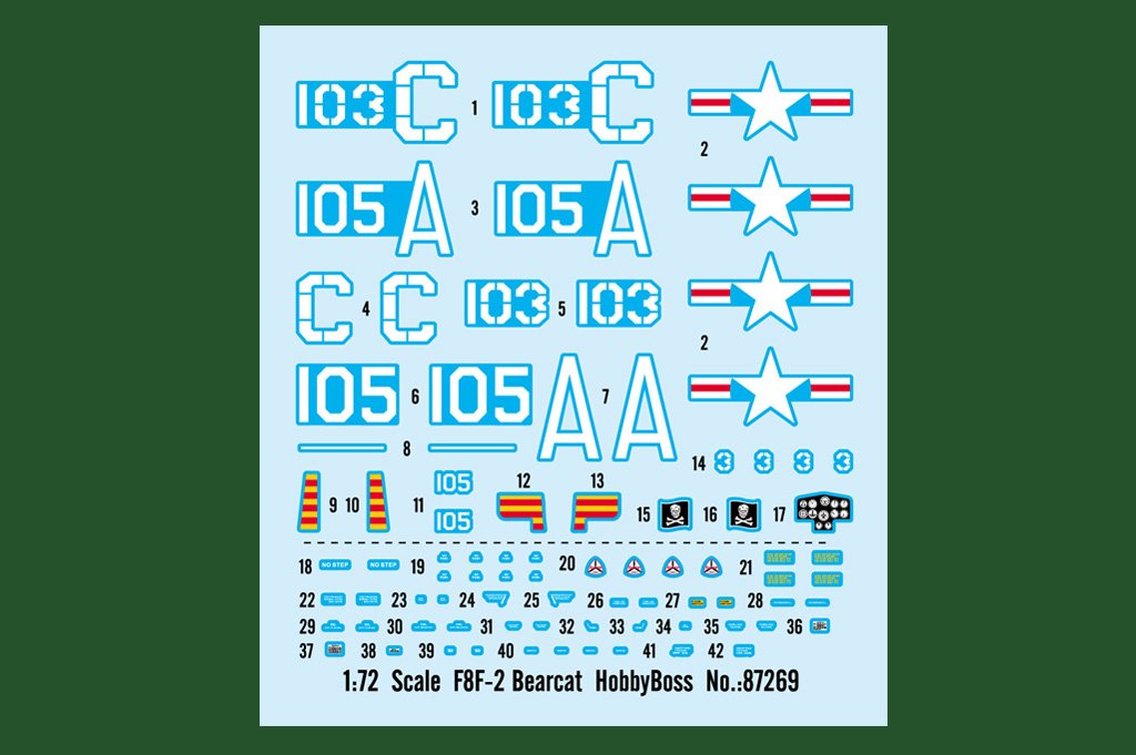 Hobby Boss 87269 F8F-2 Bearcat 1/72 – immagine 3