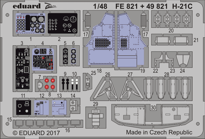 Eduard 49821 H-21C ITALERI 1/48