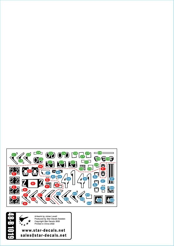 Star Decals 48-B1019 Challenger 2 - CR2. Op.Telic - Invasion and occupation of Iraq 2003-2011 1/48 – Bild 2