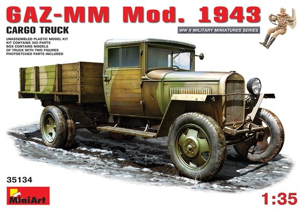 MiniArt 35134 Soviet GAZ-MM Mod.1943 Cargo Truck 1/35