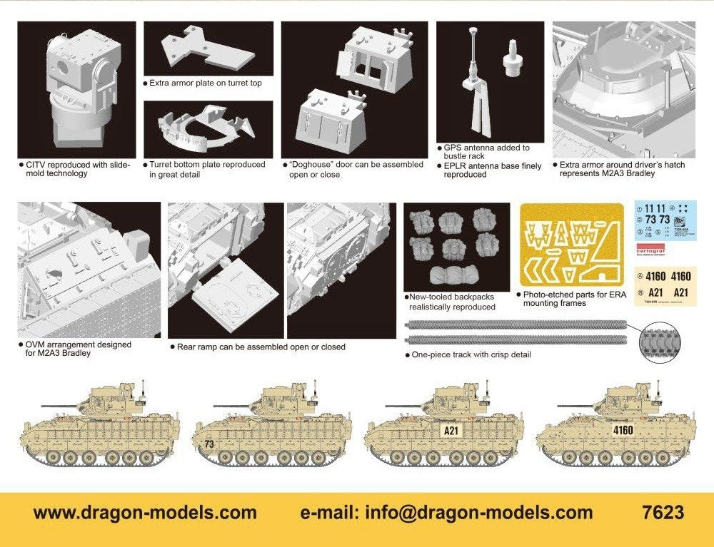 Dragon 7623 M2A3 Bradley 1/72 – image 2