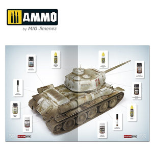 AMMO of Mig Jimenez 7903 SOLUTION BOX MINI (20) - How to paint WWII Soviet Winter Vehicles – obrázek 4