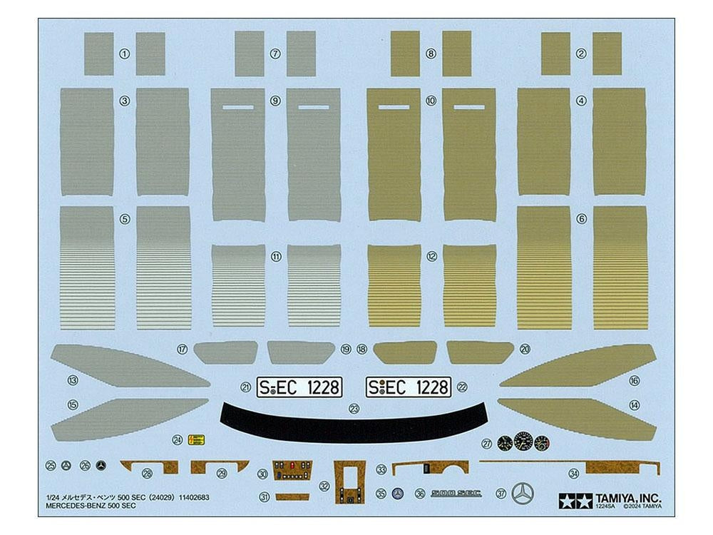 Tamiya 24029 Mercedes-Benz 500 SEC 1/24