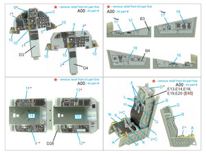 Quinta Studio QD48415 F-15D 3D-Printed colored Interior on decal paper (Academy) 1/48 – image 2