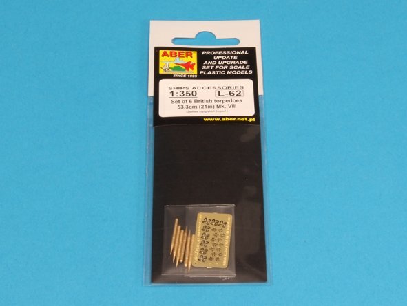 Aber 350L-62 Set of 6 British torpedoes 53.3cm MK.VIII (1/350) – image 3