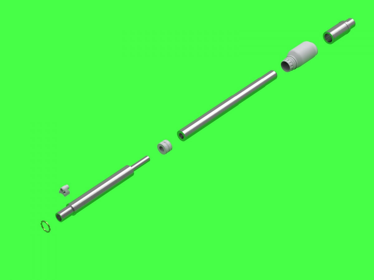 Master GM-35-060 K2 Black Panther - Hyundai WIA CN08 120mm 55cal gun barrel (for Academy model) 1/35 – obrázek 6