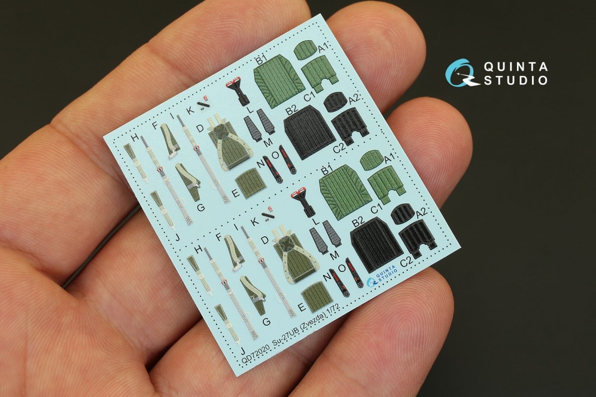 Quinta Studio QD48001 Yak-3 3D-Printed &amp;amp; colored Interior on decal paper (for 4814 Zvezda kit) 1/48 – image 5
