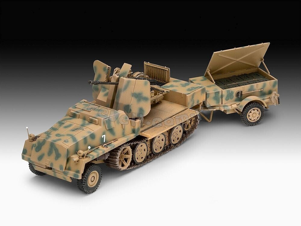 Revell 63293 sWS with Flak 43 and Sd.Ah. 58 Ammo Trailer Model Set 1/72 – image 2