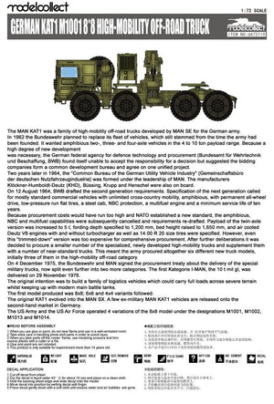 Modelcollect UA72119 German MAN KAT1M1001 8x8 HIGH-Mobility off-road truck 1/72 – image 3