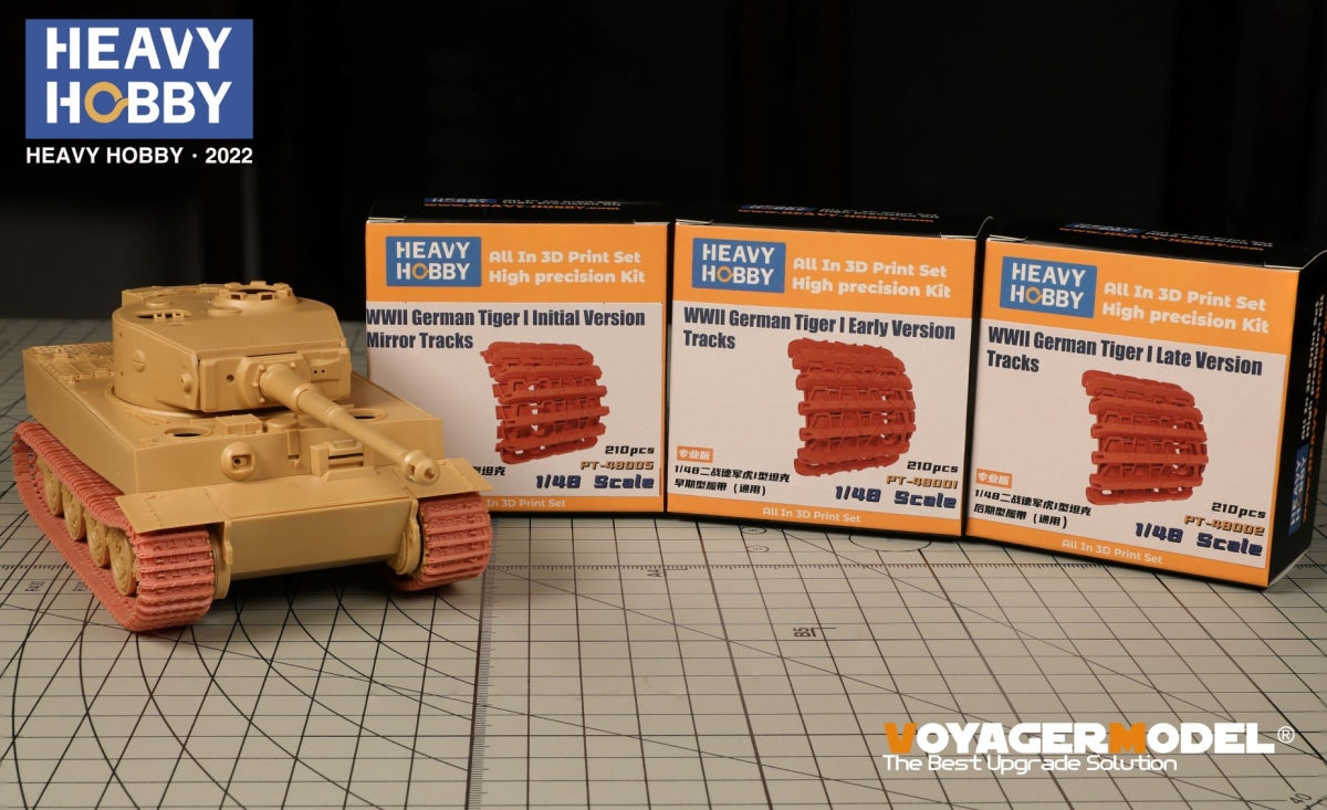 Heavy Hobby PT48005 WWII German Tiger I Initial Version Mirror Tracks 1/48 – Bild 2