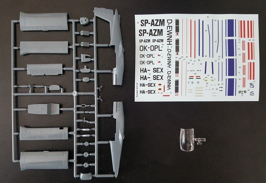 Kovozavody Prostejov KPM0142 Zlin Z-142 1/72 – obrázek 3