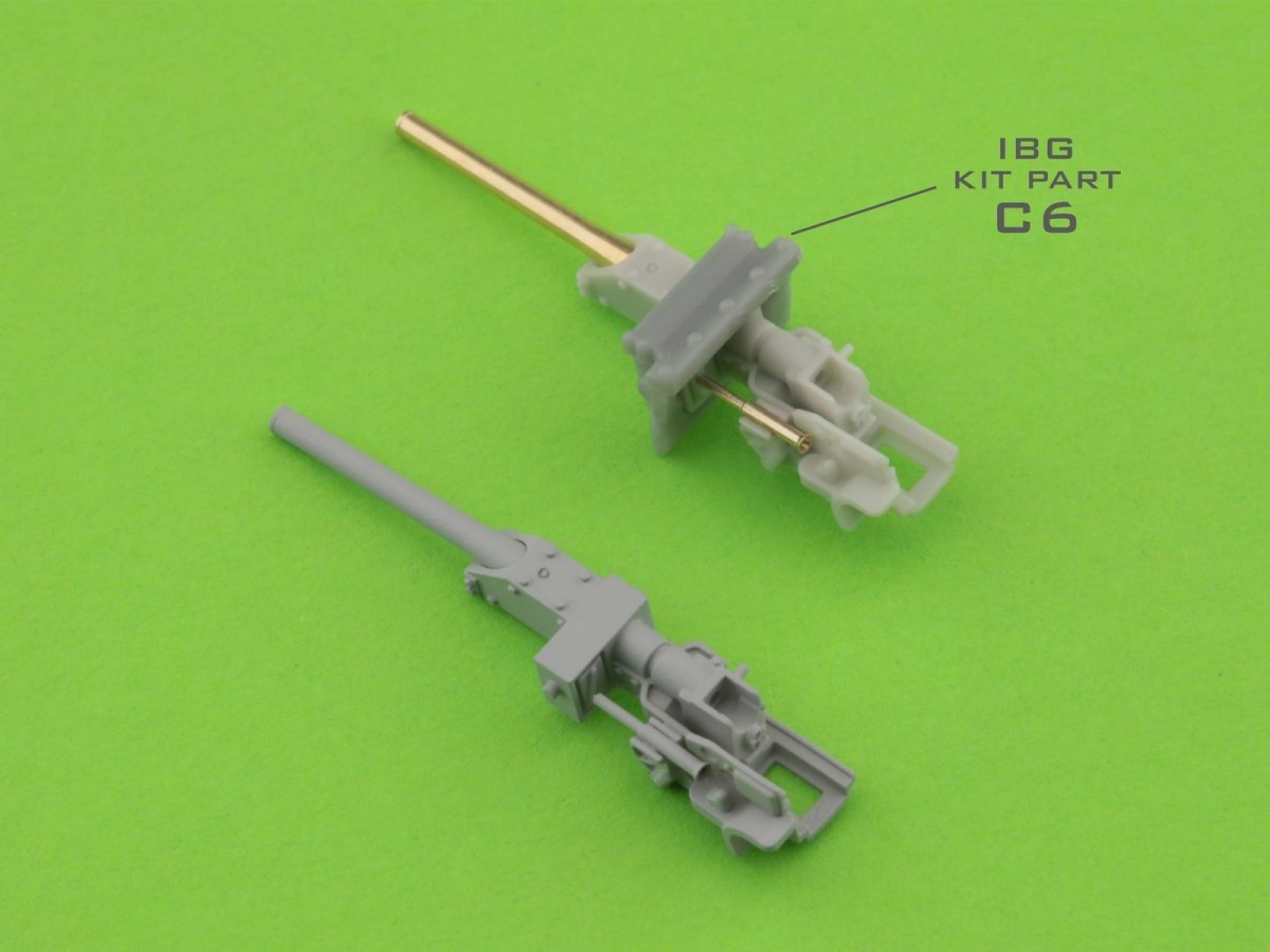 Master GM-72-015 Type 95 Ha-Go - 37 mm Type 94 gun barrel with resin mount (for IBG model) 1/72 – immagine 6
