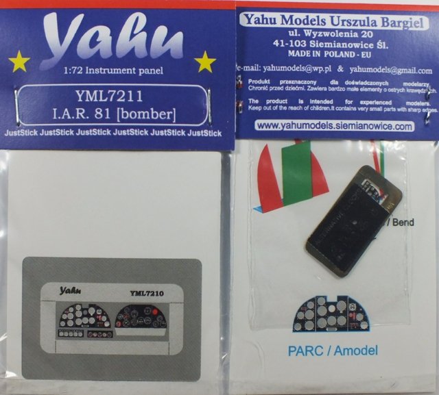 Yahu YML7211 IAR81 bomb version (A-model / Parc Model) 1/72