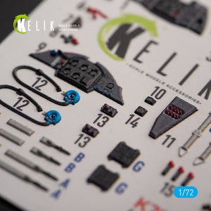 KELIK K72145 Me 163 B/S Komet - interior 3D decals for Hobby 2000/Academy kit 1/72 – image 6