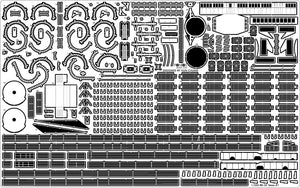 Pontos 35024FB USS BB-35 Texas 1945 Detail up set (20B Deck Blue Decl) 1/350 – image 14