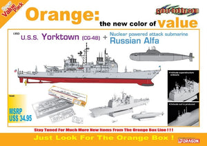 Cyber ​​Hobby 1048 USS Yorktown CG-48 &amp;amp; Russian Alfa Class 1/350