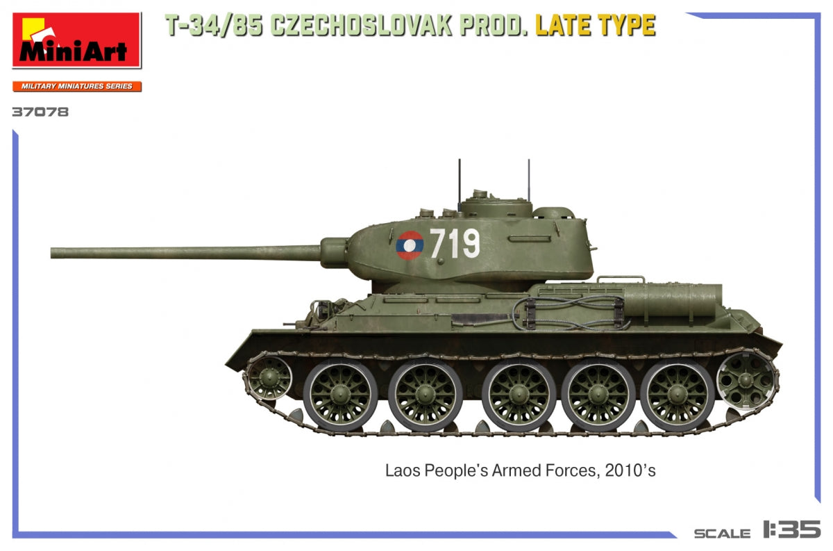 MiniArt 37078 T-34/85 Czechoslovak Prod. Late Type 1/35 – image 11