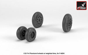 Armory Models AW32306 F-4 Phantom-II wheels w/ weighted tires, early 1/32 – image 3