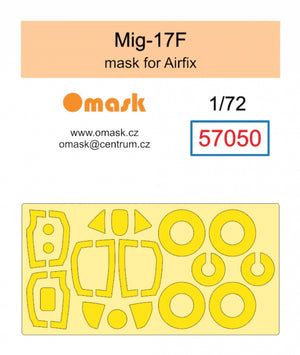 Omask 57050 Mig-17F mask (for Airfix) 1/72