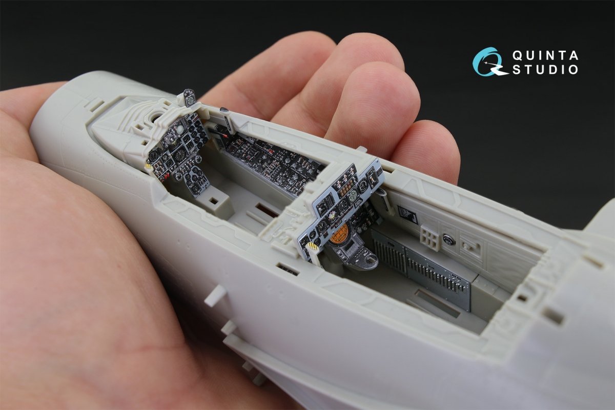 Quinta Studio QD32037 F-4J 3D-Printed &amp;amp; colored Interior on decal paper (for Tamiya kit) 1/32 – image 6