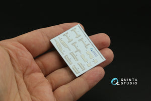 Quinta Studio QP48027 F-16 block 40/42 reinforcement plates (Hasegawa) 1/48 – obrázek 4