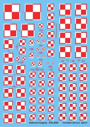 Techmod 48007 - Polish National Insignias 1/48