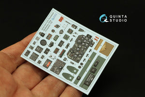 Quinta Studio QD32148 P-47D Thunderbolt Bubbletop Early 3D-Printed &amp;amp; colored Interior on decal paper (Trumpeter) 1/32 – imagen 3