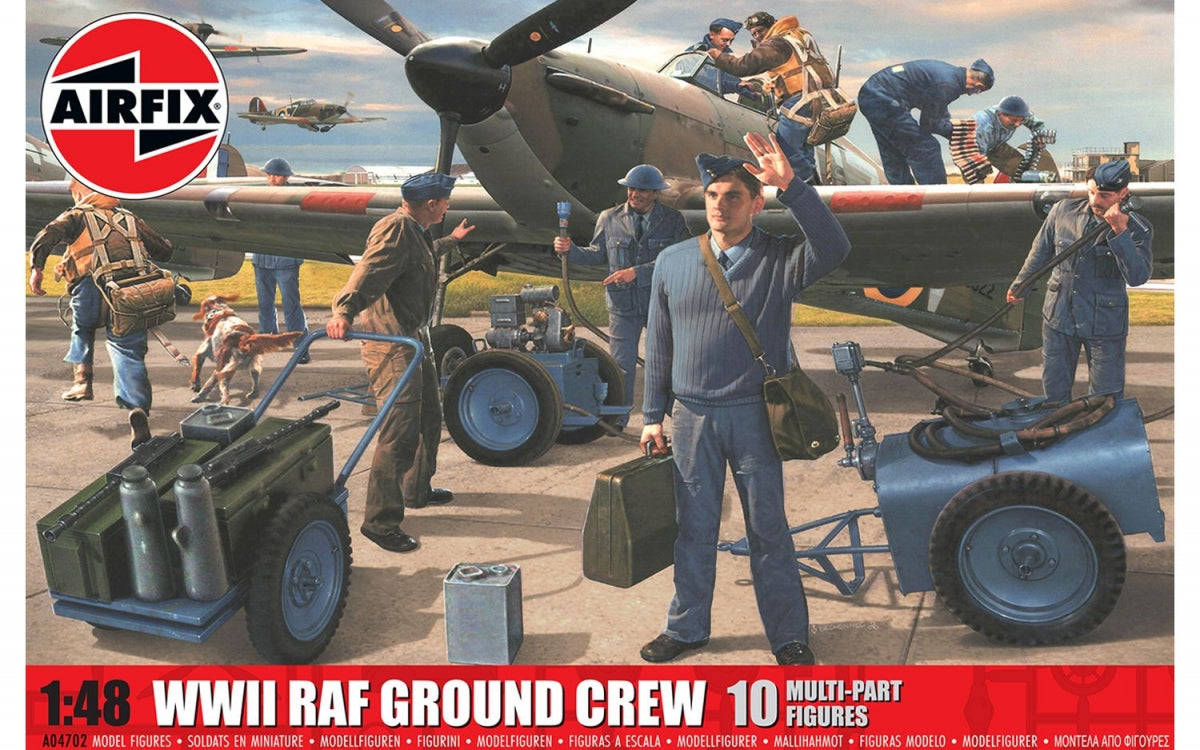 Airfix 04702 Équipe au sol de la RAF pendant la Seconde Guerre mondiale 1/48