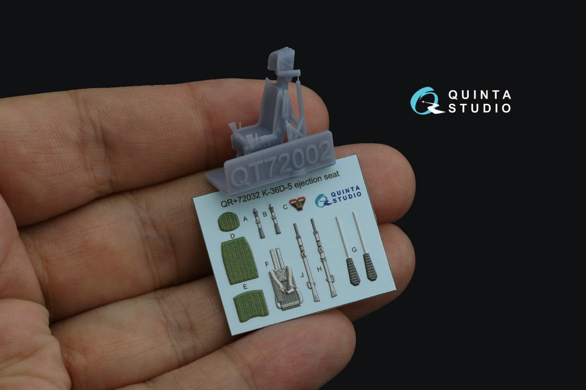 Quinta Studio QR+72032 K-36D-5 ejection seat (for Su-35, Su-57 aircraft) (All kits) 1/72 – Bild 2
