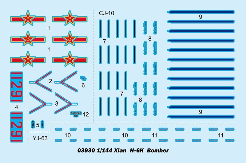 Trumpeter 03930 Xian H-6K Strategic Bomber 1/144 – image 3