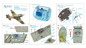 Quinta Studio QD+32241 MiG-3 3D-Printed &amp;amp; colored Interior on decal paper (Trumpeter) (with 3D-printed resin parts) 1/32 – image 3