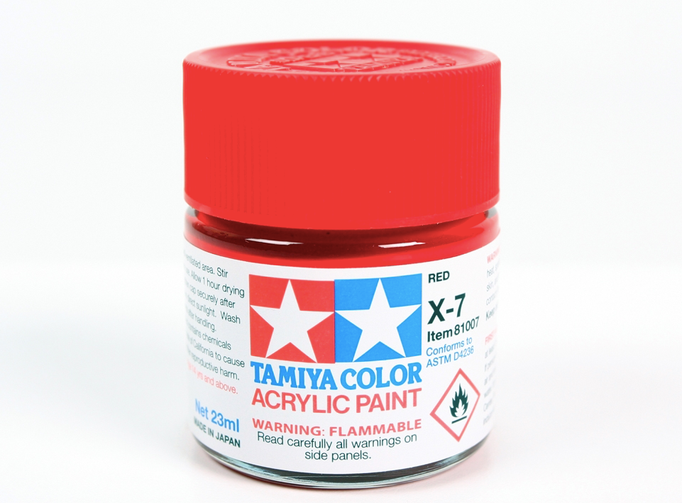 Tamiya 81007 Acrylic X-7 Red 23ml – obrázek 2