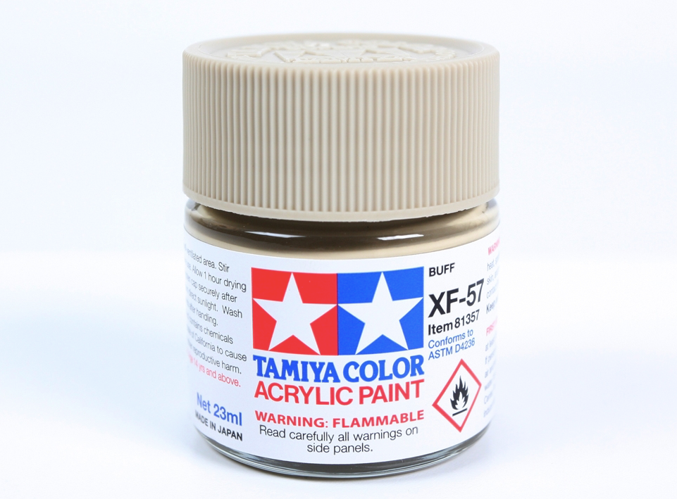 Tamiya 81357 Acrylic XF-57 Buff 23ml – Bild 2