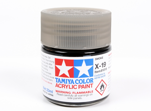 Tamiya 81019 Acrylic X-19 Smoke 23ml – imagen 2