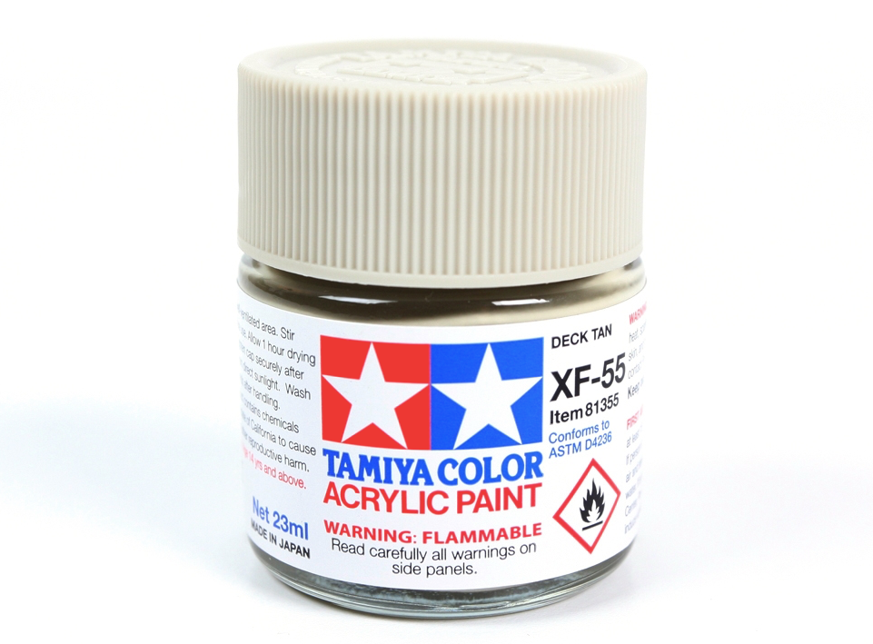 Tamiya 81355 Acrylic XF-55 Deck Tan 23ml – image 2
