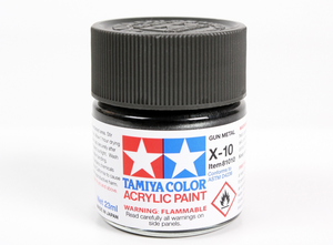 Tamiya 81010 Acrylic X-10 Gun Metal 23ml – image 2